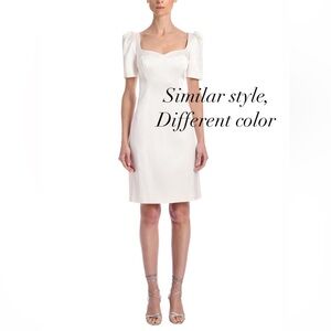 Adam Lippes Navy Blue Wool Crepe puff sleeve dress 00 ADAM LIPPES BLUE DRESS